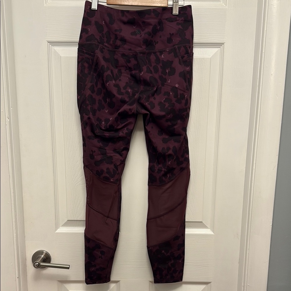 All In Motion Purple Leopard Pattern Leggings - Picture 4 of 6